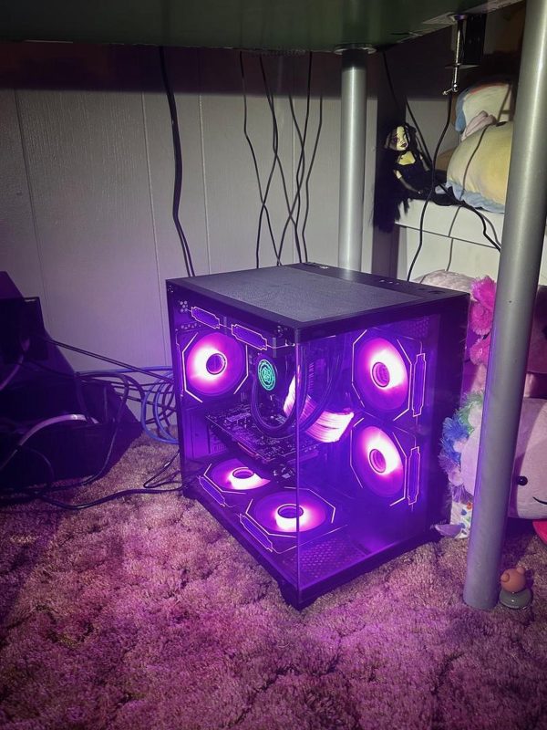 Hoengager Gaming PC -AMD Ryzen 7 5700X 3.4 GHz-RTX 4060 8GB-32GB DDR4 RAM-1TB M.2 SSD-240 Liquid Cooler -WIFI &Bluetooth -RGB Fans-Windows 11 Pro Desktop Computer-White - Image 5
