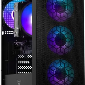 Yeyian Yumi Gaming Desktop PC, AMD Ryzen 7 5700X, NVIDIA GeForce RTX 4060 - AI Accelerated, 32GB DDR4, 1TB PCIe SSD, 650W PSU, Windows 11 Home 64-bit, YPA-YU570XC-4601N