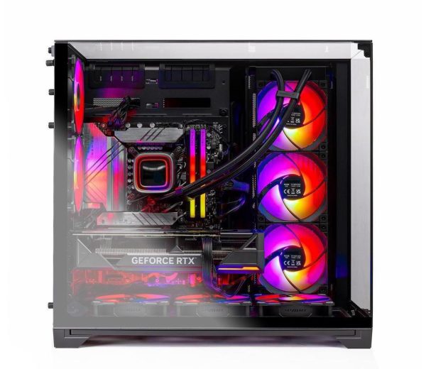 Skytech O11 Vision Gaming PC Desktop, Ryzen 7 7800X3D 4.2 GHz (5GHz Turbo), NVIDIA RTX 5070 Ti 16GB GDDR7, 1TB Gen4 SSD, 32GB DDR5 RAM 6000 RGB, 850W GOLD ATX 3.0 PSU, 360mm AIO , Wi-Fi, Win 11 Home - Image 3