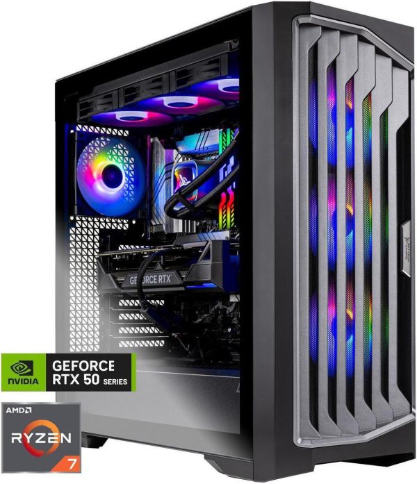 Skytech Legacy Gaming PC Desktop, Ryzen 7 9800X3D 4.7 GHz (5.2 GHz Turbo), NVIDIA RTX 5080 16GB GDDR7, 1TB Gen4 SSD, 32GB DDR5 RAM 6000 RGB, 1000W GOLD ATX 3.0 PSU, 360mm ARGB AIO , Wi-Fi, Win 11 Home