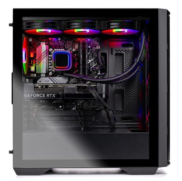 Skytech Rampage Gaming PC Desktop, Ryzen 7 7700X 4.5 GHz (5.4GHz Turbo), NVIDIA RTX 5070 Ti 16GB GDDR7, 1TB Gen4 SSD, 32GB DDR5 6000, 850W GOLD ATX 3.0 PSU, 360mm AIO , Wi-Fi, Win 11 Home - Image 2