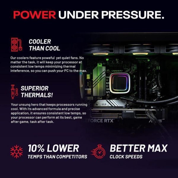 Skytech Rampage Gaming PC Desktop, Ryzen 7 7700X 4.5 GHz (5.4GHz Turbo), NVIDIA RTX 5070 Ti 16GB GDDR7, 1TB Gen4 SSD, 32GB DDR5 6000, 850W GOLD ATX 3.0 PSU, 360mm AIO , Wi-Fi, Win 11 Home - Image 5