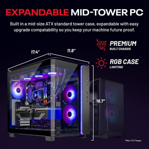 Skytech King 95 Gaming PC Desktop, Ryzen 7 9700X 3.8 GHz (5.5GHz Turbo), NVIDIA RTX 5080 16GB, 2TB Gen4 NVMe SSD, 32GB DDR5 RAM 6000 RGB, 850W GOLD ATX 3 PSU, 360mm ARGB AIO , Wi-Fi, Win 11 - Image 8