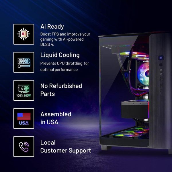 Skytech King 95 Gaming PC Desktop, Ryzen 7 9700X 3.8 GHz (5.5GHz Turbo), NVIDIA RTX 5080 16GB, 2TB Gen4 NVMe SSD, 32GB DDR5 RAM 6000 RGB, 850W GOLD ATX 3 PSU, 360mm ARGB AIO , Wi-Fi, Win 11 - Image 7