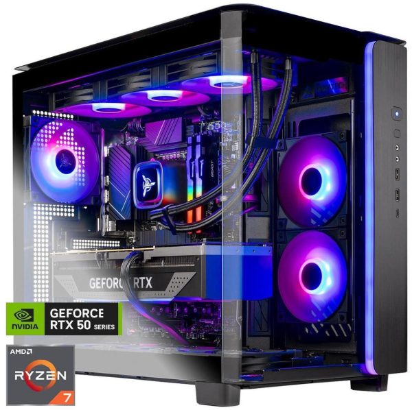 Skytech King 95 Gaming PC Desktop, Ryzen 7 9700X 3.8 GHz (5.5GHz Turbo), NVIDIA RTX 5080 16GB, 2TB Gen4 NVMe SSD, 32GB DDR5 RAM 6000 RGB, 850W GOLD ATX 3 PSU, 360mm ARGB AIO , Wi-Fi, Win 11 - Image 2