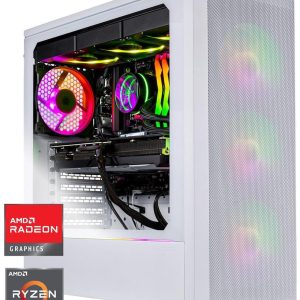 Skytech Eclipse Lite Gaming PC Desktop, Ryzen 7 9800X3D 4.7 GHz (5.2 GHz Turbo Boost), X670 Motherboard, AMD RX 9070 XT 16GB GDDR6, 2TB Gen4 NVME SSD, 32GB DDR5 6000, 1000W GOLD, Wi-Fi, Win 11