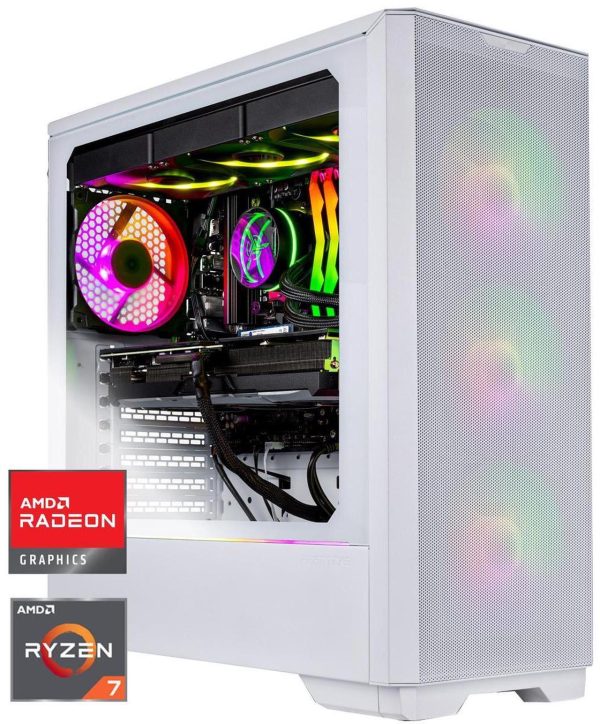 Skytech Eclipse Lite Gaming PC Desktop, Ryzen 7 9800X3D 4.7 GHz (5.2 GHz Turbo Boost), X670 Motherboard, AMD RX 9070 XT 16GB GDDR6, 2TB Gen4 NVME SSD, 32GB DDR5 6000, 1000W GOLD, Wi-Fi, Win 11