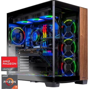 Skytech Prism 4 Gaming PC Desktop, Ryzen 7 9800X3D 4.7 GHz (5.2 GHz Turbo), AMD RX 9070 XT 16GB, X670 MB, 2TB Gen4 NVMe SSD, 32GB DDR5 5600, 850W GOLD ATX 3 , 360mm ARGB AIO , Wi-Fi, Win 11