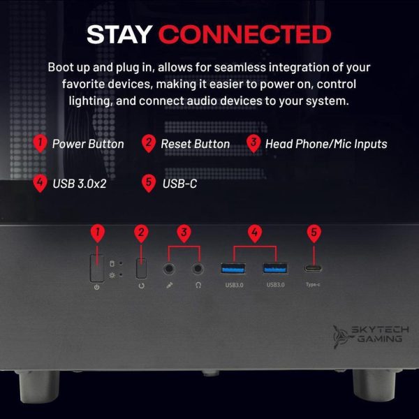 Skytech Azure Gaming PC Desktop, Ryzen 7 7800X3D 4.2 GHz (5GHz Turbo), AMD RX 9070 XT 16GB, 2TB Gen4 NVMe SSD, 32GB DDR5 RAM 6000 RGB, 850W GOLD ATX 3 PSU, 360mm ARGB AIO , Wi-Fi, Win 11,Montech XR - Image 5