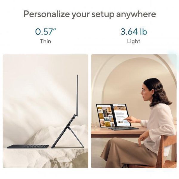 ASUS Zenbook DUO Dual 14" OLED 3K 120Hz Touchscreen Laptop Intel Core Ultra 9 285H 32GB RAM 1TB SSD Inkwell Gray - Image 6