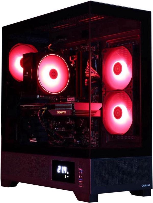Cobratype Pilot Gaming PC, Ryzen 5 9600X 3.90 GHz (Up to 5.4 GHz), AMD Radeon RX 9070 XT, 1TB NVMe SSD, 32GB DDR5, Wi-Fi, Win 11 Home