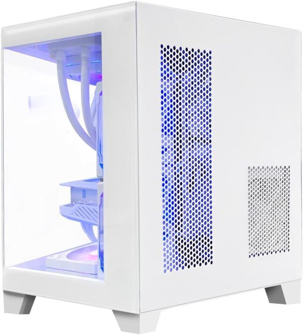 Hoengager Gaming PC -AMD Ryzen 7 5700X 3.4 GHz-RTX 4060 8GB-32GB DDR4 RAM-1TB M.2 SSD-240 Liquid Cooler -WIFI &Bluetooth -RGB Fans-Windows 11 Pro Desktop Computer-White - Image 9
