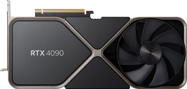 NVIDIA GeForce RTX 4090 Founders Edition Graphics Card 24GB GDDR6X - Titanium and Black