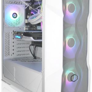 AVGPC Blizzard Gaming PC - AMD Ryzen 7 7800X3D, Radeon RX 9070 XT 16G, 32GB 6000MHz DDR5, 2TB NVME M.2 SSD, 360mm Liquid Cooler, ARGB Fans, Wifi/AC, White Case, Windows 11