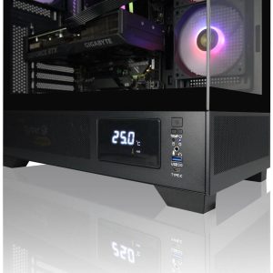 AVGPC Whirlwind Gaming PC AMD Ryzen 7 9700X Zen5, NVIDIA GeForce RTX 5070 Ti, 32GB 6000MHz DDR5, 2TB NVME M.2 SSD, 360MM AIO Liquid Cooling, WiFi/AC, Tempered Glass Case Black, Windows 11 Home