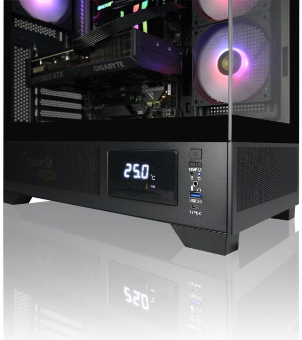 AVGPC Whirlwind Gaming PC AMD Ryzen 7 9700X Zen5, NVIDIA GeForce RTX 5070 Ti, 32GB 6000MHz DDR5, 2TB NVME M.2 SSD, 360MM AIO Liquid Cooling, WiFi/AC, Tempered Glass Case Black, Windows 11 Home