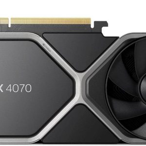 NVIDIA GeForce RTX 4070 Founders Edition Graphics Card 12GB GDDR6X - Titanium and Black