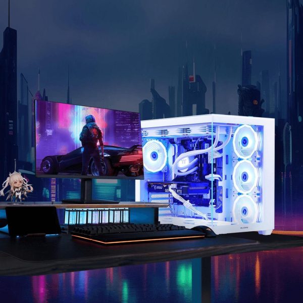 Mloong X-Dragon Gaming PC Desktop, Intel Core i9 14900KF 24 core 3.2GHz(up to 6.0GHz), GeForce RTX 5080 16GB, 64GB DDR5 RAM 6000MHz, 2TB NVME SSD, 850W PSU, Windows 11 Home 64-bit, White - Image 6