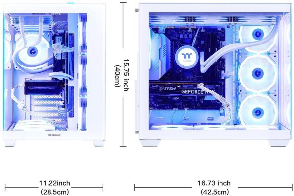 Mloong X-Dragon Gaming PC Desktop, Intel Core i9 14900KF 24 core 3.2GHz(up to 6.0GHz), GeForce RTX 5080 16GB, 64GB DDR5 RAM 6000MHz, 2TB NVME SSD, 850W PSU, Windows 11 Home 64-bit, White - Image 2