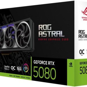 ASUS ROG Astral GeForce RTX 5080 16GB GDDR7 OC Edition ROG-ASTRAL-RTX5080-O16G-GAMING PCI-Express 5.0 DLSS 4.0 Graphics Card