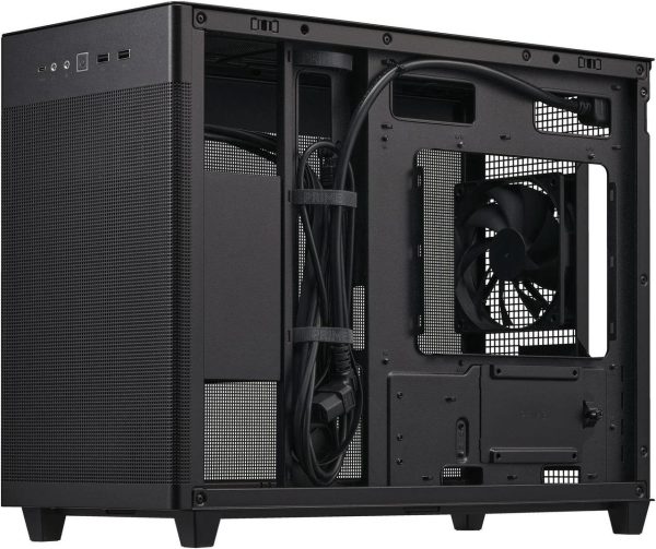 ASUS AP201 Type-C Airflow-focused Micro-ATX,Mini-ITX Computer Case, Support 360/280 Liquid Cooling - Black - Image 2