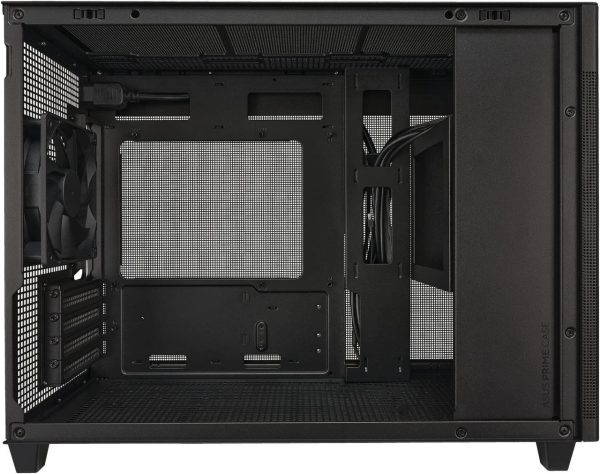ASUS AP201 Type-C Airflow-focused Micro-ATX,Mini-ITX Computer Case, Support 360/280 Liquid Cooling - Black - Image 4