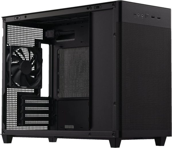 ASUS AP201 Type-C Airflow-focused Micro-ATX,Mini-ITX Computer Case, Support 360/280 Liquid Cooling - Black - Image 7