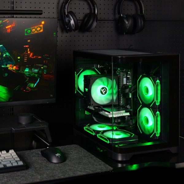 YEAH MAGIC Arcane S1 Gaming Desktop - AMD Ryzen 7 5700X 3D - RTX 4060 32GB (16GB*2) DDR4 3200MHz 1TB NVMe SSD ARGB Fans 650W PSU WIFI Perfect for Gaming - Business - Design Win 11 Home Gaming Pc - Image 2