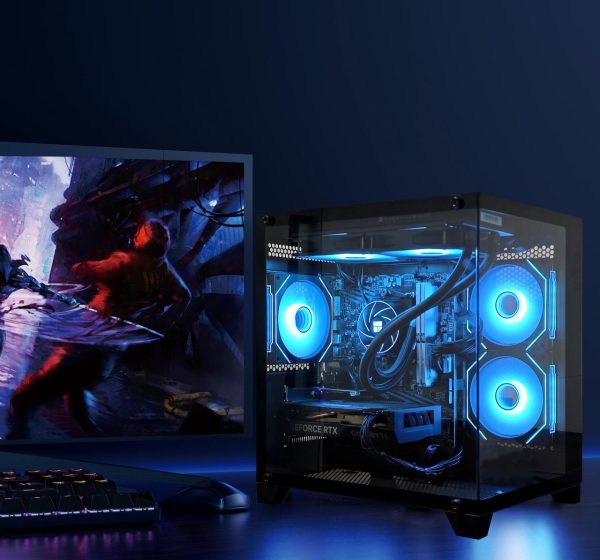 YAWYORE Gaming PC Desktop computer, Ryzen 7 5700X,RTX 4060 ,32GB DDR4 RAM and 1TB M.2 NVMe SSD ,WiFi6E+BT5.3, 240 Liquid Cooler , ARGB Fans ,Game Design Office,Sea View Room,Windows 11 Tower Prebuilt - Image 6