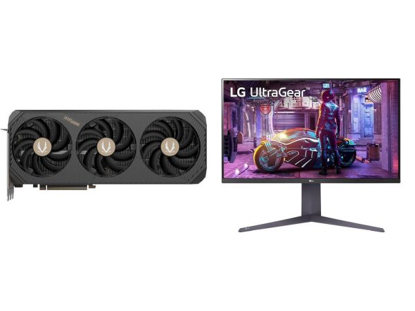 ZOTAC SOLID OC GeForce RTX 5090 32GB 512-Bit GDDR7 PCI Express 5.0 x16 DLSS 4.0 Video Card ZT-B50900J-10P LG 32" 144 Hz VA UHD Gaming Monitor FreeSync Premium (AMD Adaptive Sync) DCI-P3 90% (CIE1976) UltraGear 32GQ750-B