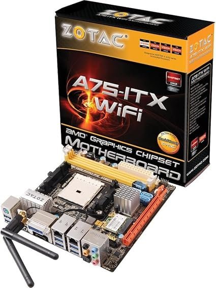Zotac A75ITX-A-E AMD A75 Mini ITX DDR3 1800 AMD - FM1 Motherboard