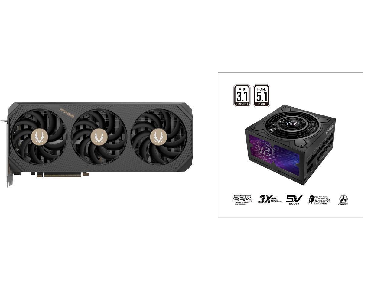 GPU PSU Combo - ZOTAC ZT-B50900J-10P Bundle with ASRock PG-1000G