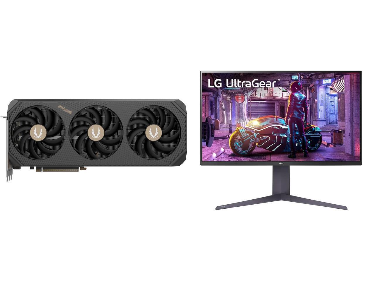 ZOTAC SOLID OC GeForce RTX 5090 32GB 512-Bit GDDR7 PCI Express 5.0 x16 DLSS 4.0 Video Card ZT-B50900J-10P LG 32" 144 Hz VA UHD Gaming Monitor FreeSync Premium (AMD Adaptive Sync) DCI-P3 90% (CIE1976) UltraGear 32GQ750-B