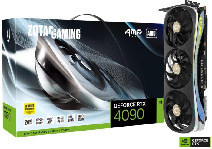 Buy ZOTAC RTX 4090 AMP Extreme AIRO - Best Price for Ultimate 4K Gaming Performance